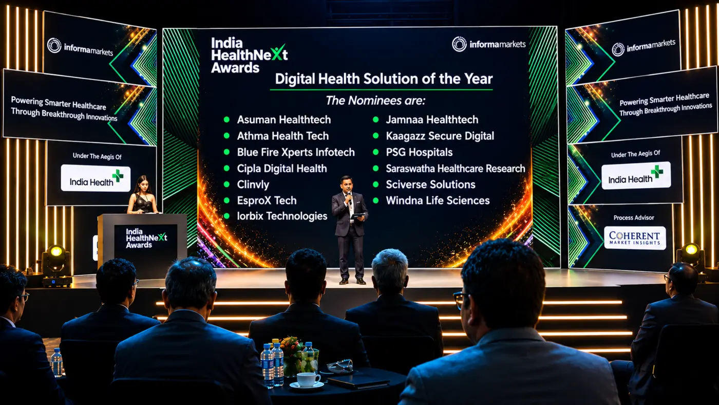 India HealthNext Awards Digital Health Solution of the Year nominees, including Kaagazz Secure Digital